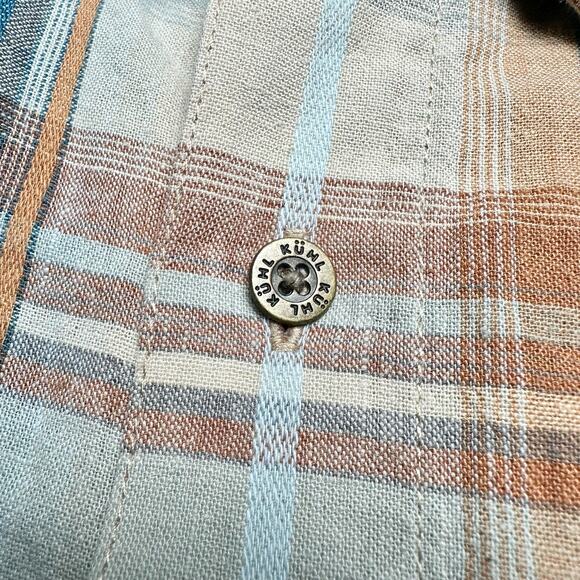 Kuhl | Men | Skorpio Plaid Linen Blend Outdoor Casual Button Up Shirt | XXL - Picture 9 of 10